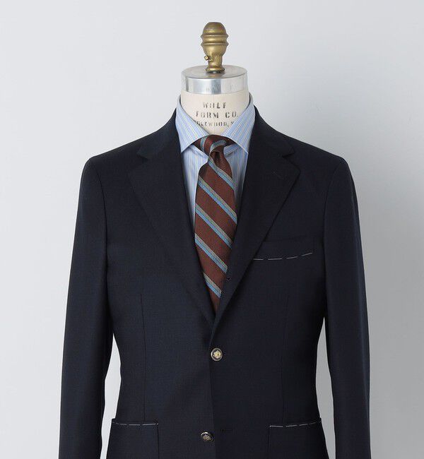 SHIPS「SHIPS: シルク ラージ バスケット リバース レジメンタル ネクタイ」|ネクタイ・蝶ネクタイ|