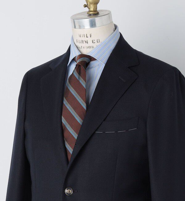 SHIPS「SHIPS: シルク ラージ バスケット リバース レジメンタル ネクタイ」|ネクタイ・蝶ネクタイ|