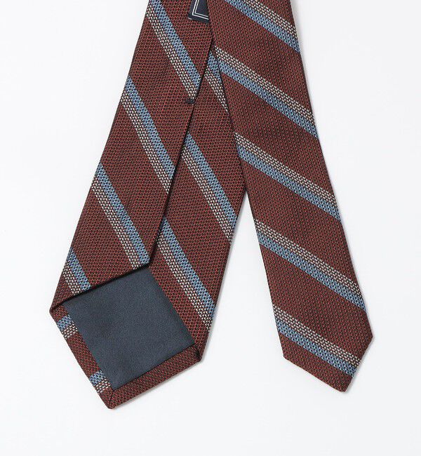 SHIPS「SHIPS: シルク ラージ バスケット リバース レジメンタル ネクタイ」|ネクタイ・蝶ネクタイ|