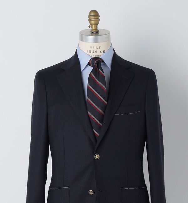 SHIPS「SHIPS: シルク ラージ バスケット リバース レジメンタル ネクタイ」|ネクタイ・蝶ネクタイ|