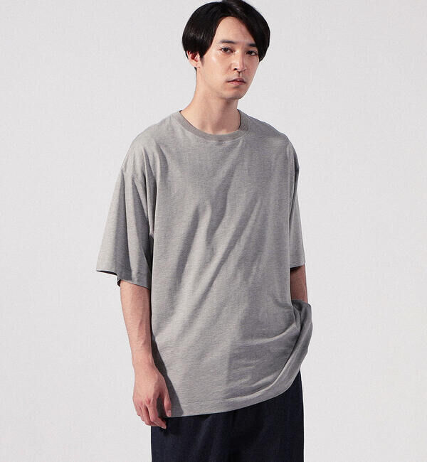 CABaN「CABaN コットン ドロップショルダークルーネックプルオーバー」|Tシャツ・カットソー|