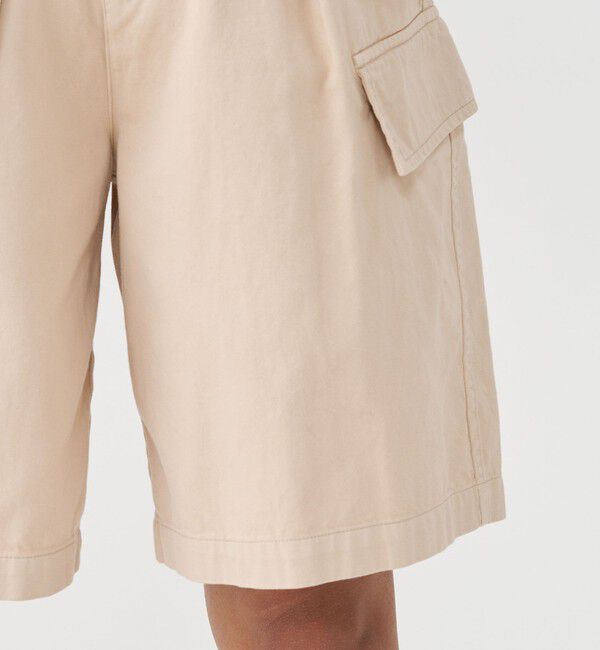 MACPHEE「ソフトコットンサテン タックハーフパンツ」|その他|