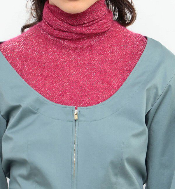 BACCA「ストレッチコットン ショートジップアップブルゾン」|ブルゾン・スタジャン|