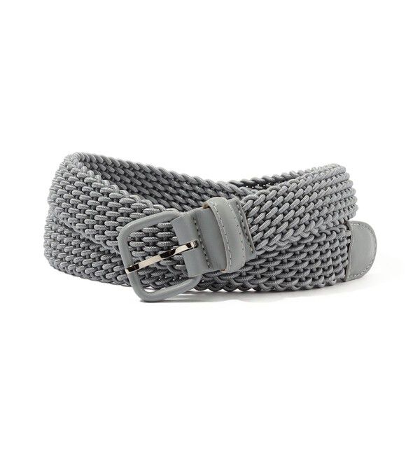 TOMORROWLAND GOODS「Maison Boinet 革巻き メッシュベルト」|ベルト|15 グレー