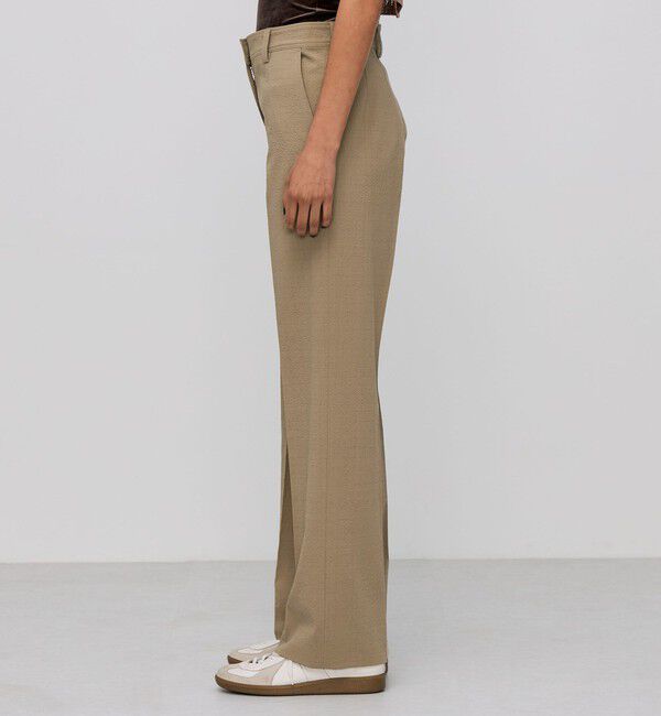 BACCA「シアサッカー スリムストレートパンツ」|チノ|