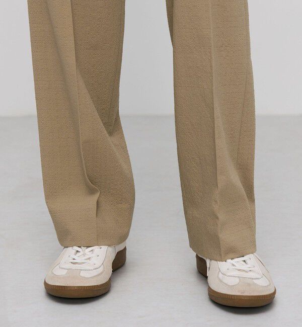 BACCA「シアサッカー スリムストレートパンツ」|チノ|