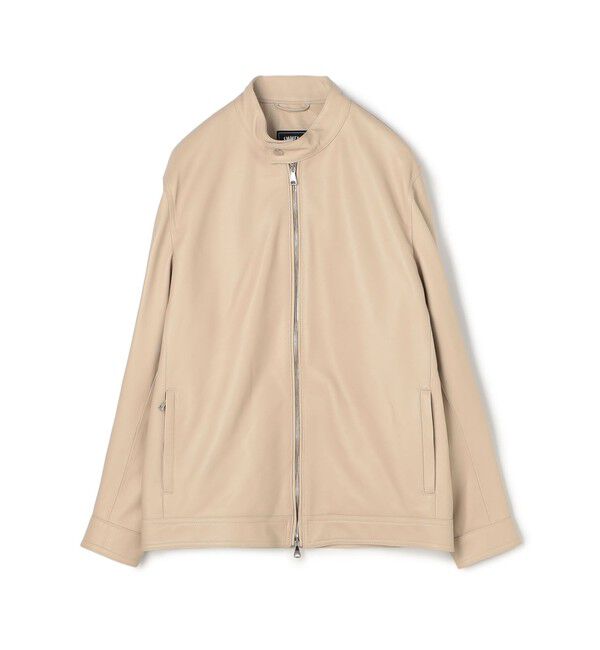 TOMORROWLAND MENS「【別注】 EMMETI ラムレザー シングルライダースブルゾン」|ブルゾン・スタジャン|43 ベージュ