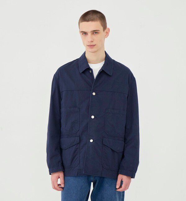 GALERIE VIE「ノンマーセライズドコットン ハンティングジャケット」|ブルゾン・スタジャン|