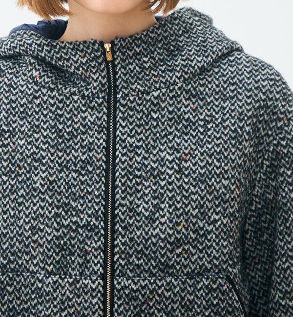 TOMORROWLAND collection「カラーネップホームスパン フーデットブルゾン」|ブルゾン・スタジャン|