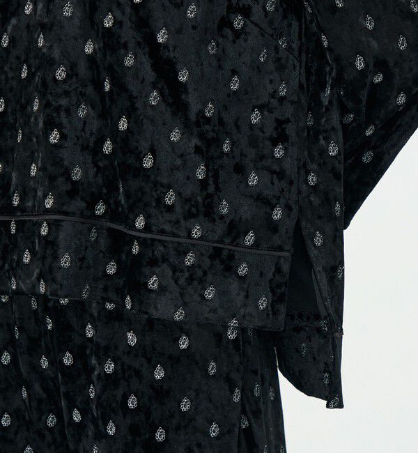 SOULEIADO「ベロアエンブロイダリー プルオーバーブラウス」|シャツ・ブラウス|