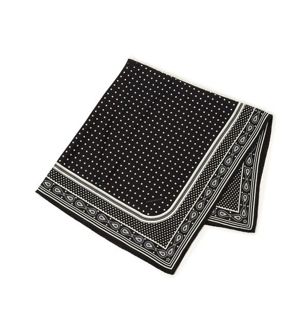 TOMORROWLAND GOODS「TOMORROWLAND シルクバンダナ柄スカーフ」|バンダナ・スカーフ|19 ブラック系