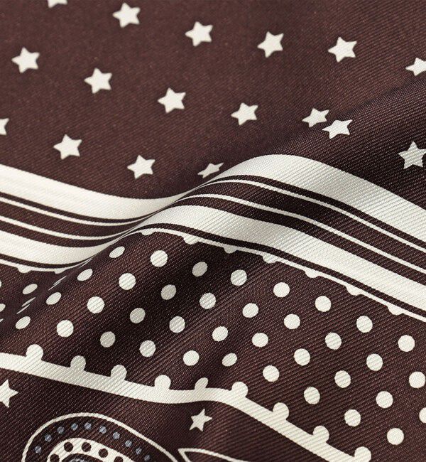 TOMORROWLAND GOODS「TOMORROWLAND シルクバンダナ柄スカーフ」|バンダナ・スカーフ|