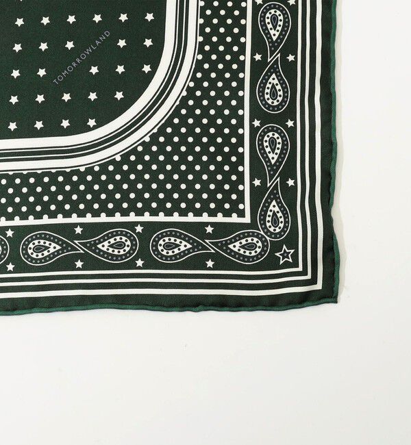 TOMORROWLAND GOODS「TOMORROWLAND シルクバンダナ柄スカーフ」|バンダナ・スカーフ|
