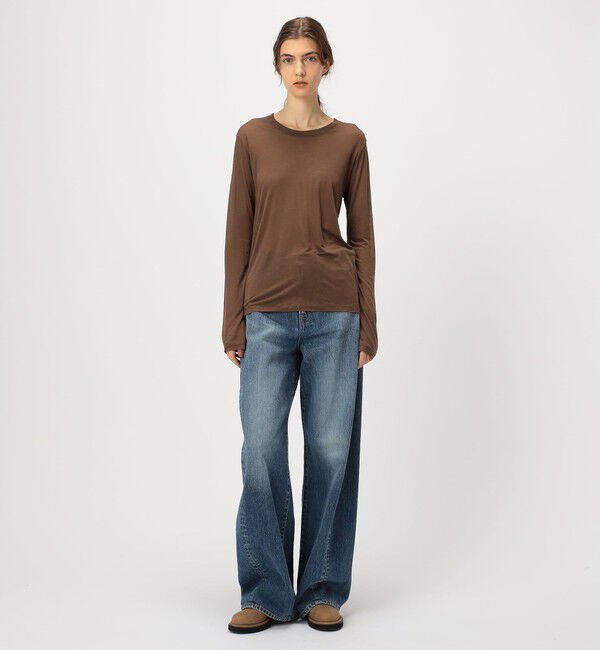 TOMORROWLAND GOODS「BASERANGE バンブー ロングスリーブプルオーバー」|Tシャツ・カットソー|