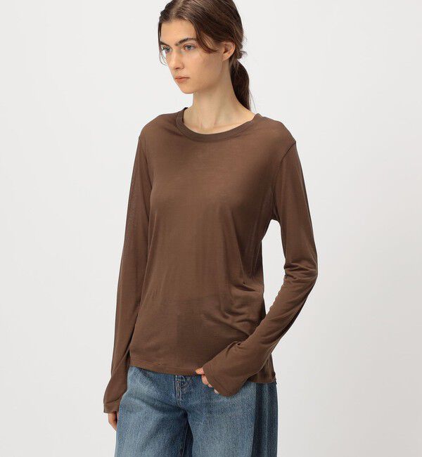 TOMORROWLAND GOODS「BASERANGE バンブー ロングスリーブプルオーバー」|Tシャツ・カットソー|