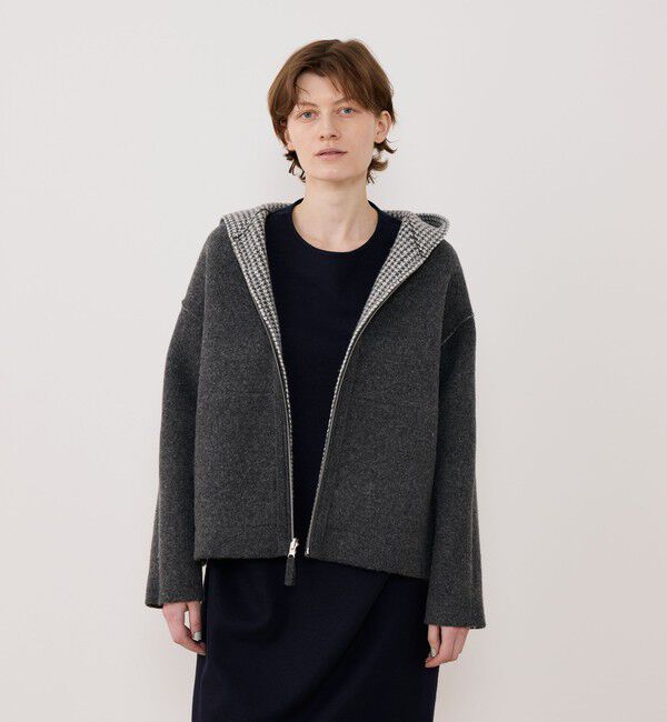 GALERIE VIE「オーストラリアンラムズウールダブルフェイス ジップアップブルゾン」|ブルゾン・スタジャン|