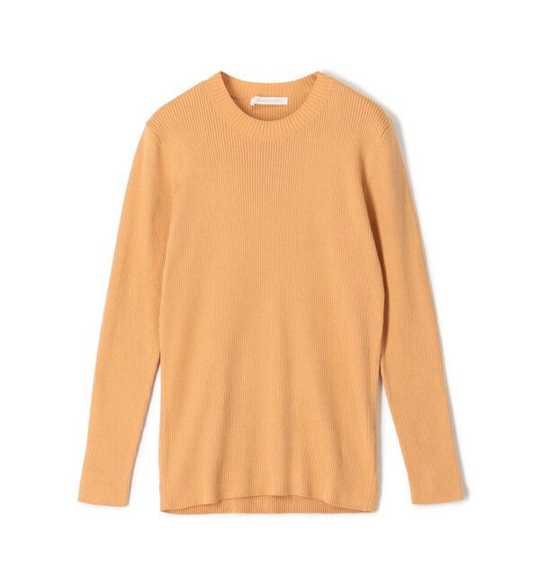 GALERIE VIE「ギザコットンリブ クルーネックプルオーバー」|ニット・セーター|25 オレンジ