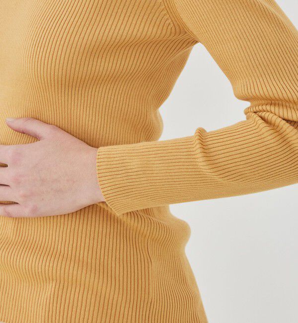 GALERIE VIE「ギザコットンリブ クルーネックプルオーバー」|ニット・セーター|