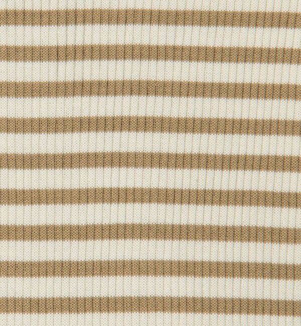 GALERIE VIE「ギザコットンリブ クルーネックプルオーバー」|ニット・セーター|