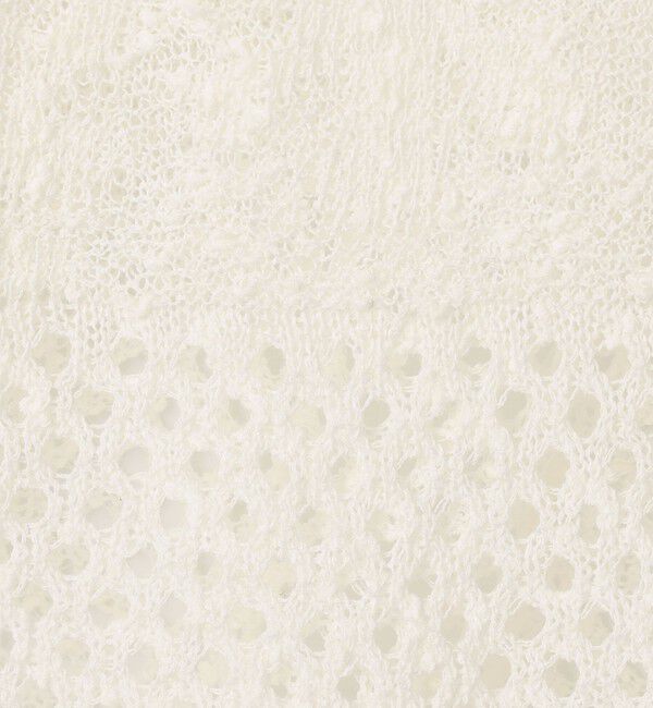 MACPHEE「レーシーニット ビックカラーカーディガン」|カーディガン|