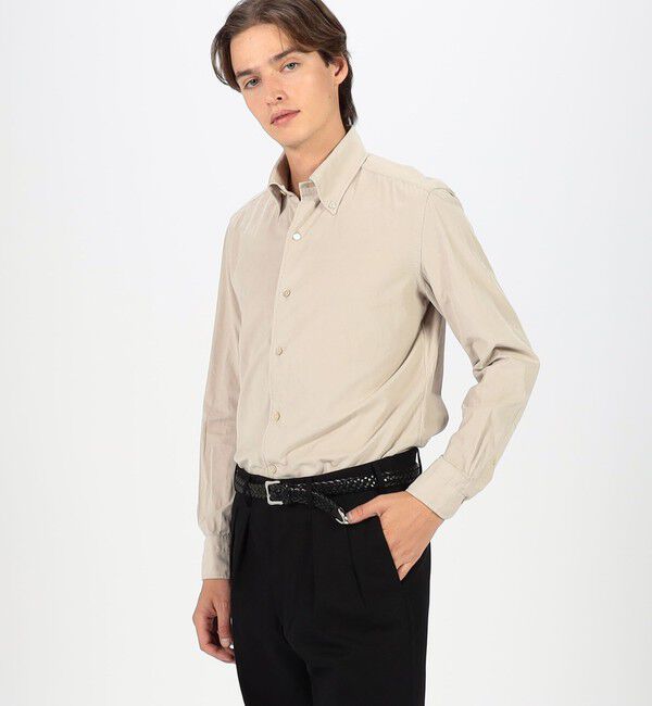 TOMORROWLAND MENS「【別注】LUIGI BORRELLI GABLE コットンコーデュロイ ボタンダウンシャツ」|シャツ・ブラウス|