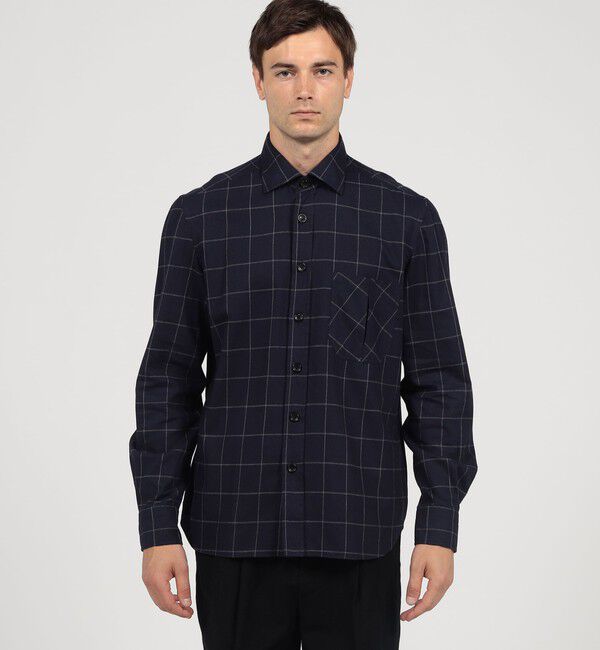 TOMORROWLAND BUYING WEAR「ERRICO FORMICOLA コットンチェック オーバーシャツ」|シャツ・ブラウス|