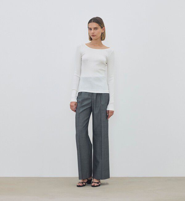 DES PRES「ウーステッドウール モヘヤ 2タックパンツ」|スラックス|