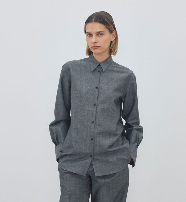 DES PRES「ウーステッドウールモヘヤ ドレスシャツ」|シャツ・ブラウス|