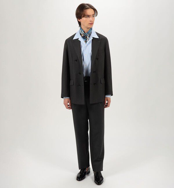 TOMORROWLAND MENS「シルクモヘヤトロピカル ダブルブレステッド6Bジャケット」|テーラードジャケット|