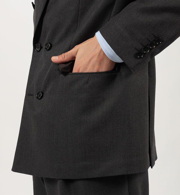 TOMORROWLAND MENS「シルクモヘヤトロピカル ダブルブレステッド6Bジャケット」|テーラードジャケット|