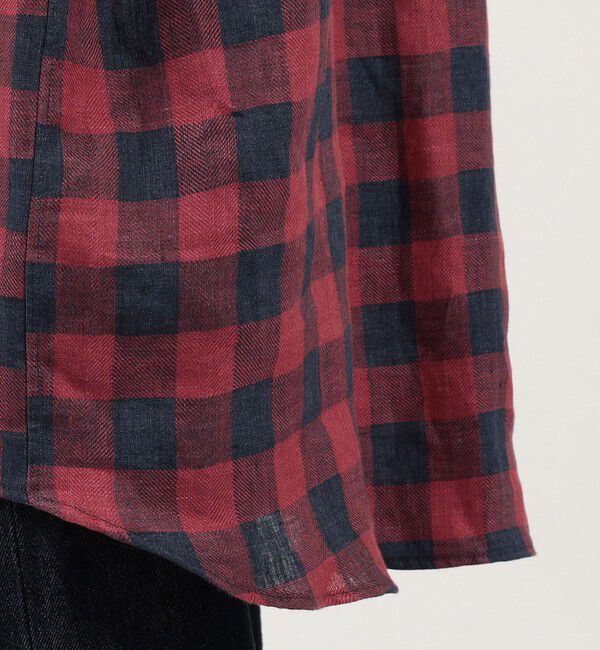 TOMORROWLAND MENS「【別注】GUY ROVER リネンチェック オーバーシャツ」|シャツ・ブラウス|