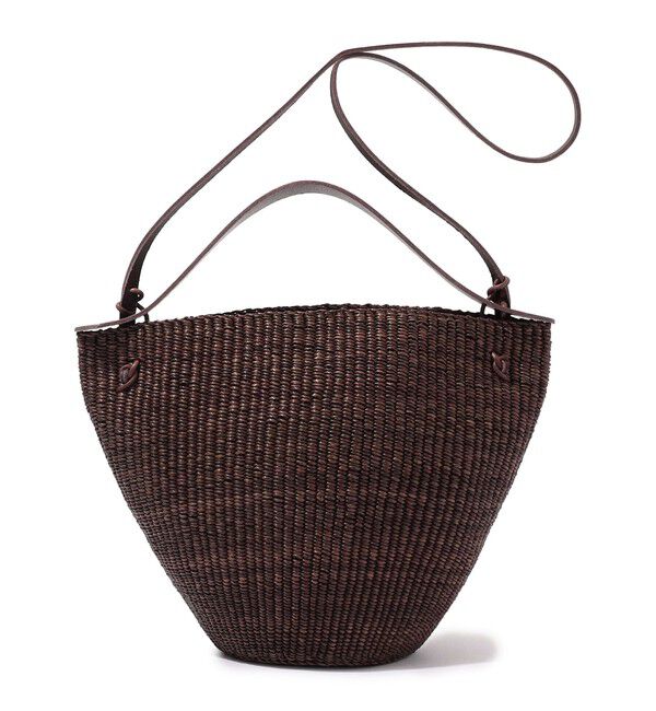 TOMORROWLAND GOODS「INES BRESSAND MEDIUM BELL 2-wayバッグ」|かごバッグ|49 ダークブラウン