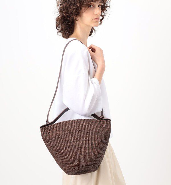 TOMORROWLAND GOODS「INES BRESSAND MEDIUM BELL 2-wayバッグ」|かごバッグ|