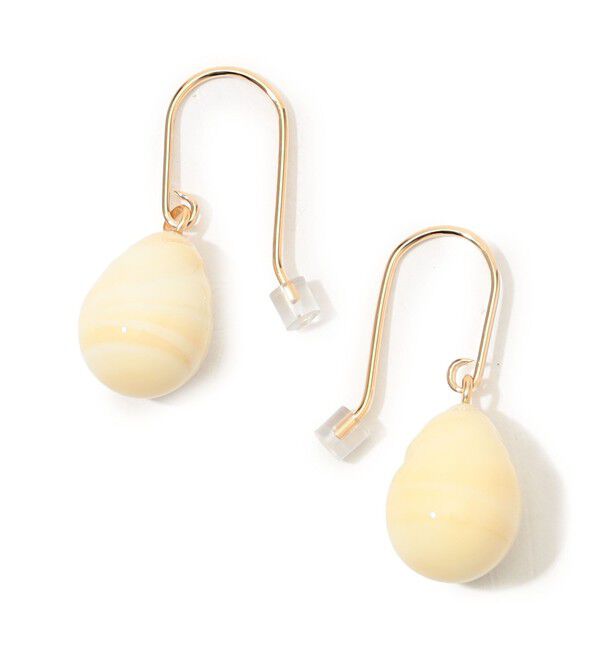 TOMORROWLAND GOODS「helena rohner glass ピアス」|ピアス|41 ライトベージュ
