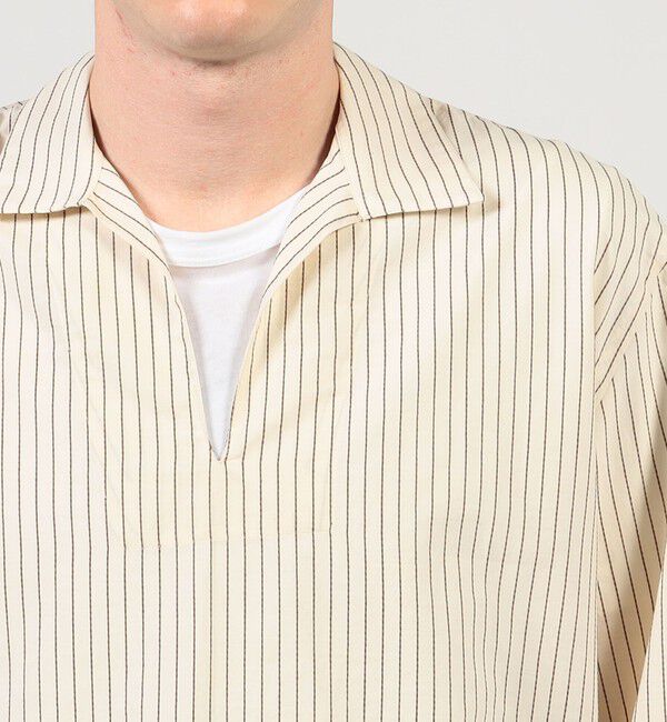 TOMORROWLAND MENS「【別注】Salbatore Piccolo HAVANA コットンストライプ プルオーバーロングスリーブ カプリシャツ」|シャツ・ブラウス|