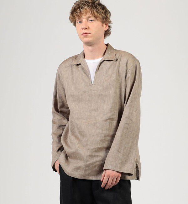 TOMORROWLAND MENS「【別注】Salbatore Piccolo HAVANA コットンリネン プルオーバーロングスリーブ カプリシャツ」|シャツ・ブラウス|