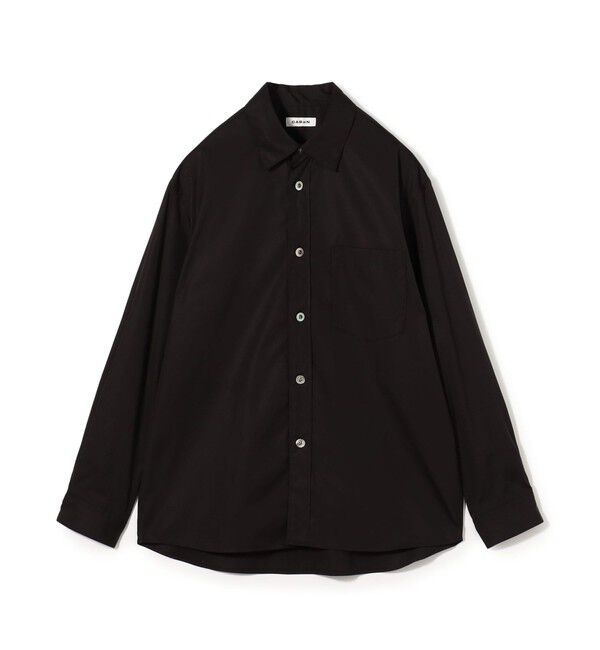 CABaN「スビンウェザーコットン レギュラーカラーシャツ」|シャツ・ブラウス|19 ブラック