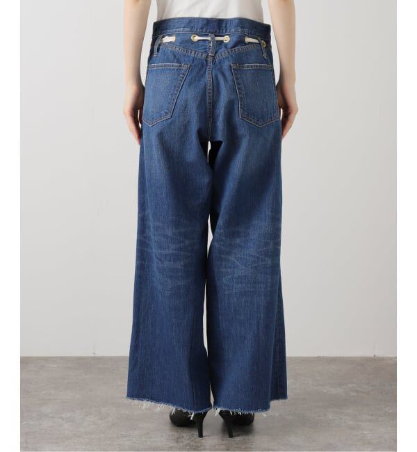  「《追加2》ドロストワイドイージーデニムパンツ」|デニム|