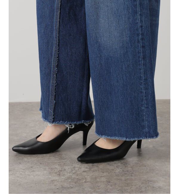  「《追加2》ドロストワイドイージーデニムパンツ」|デニム|