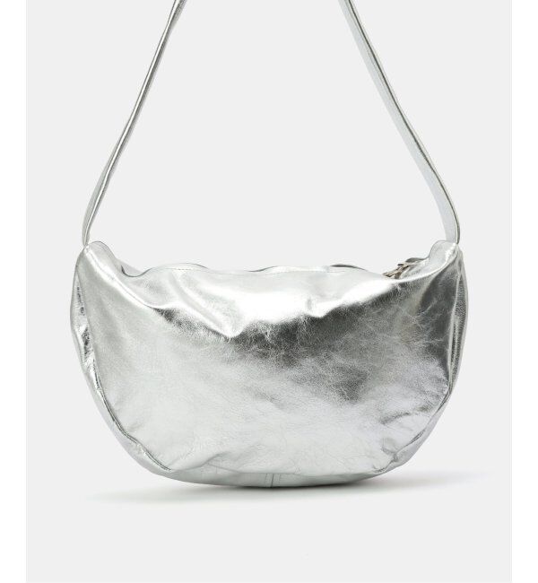  「【blancle/ ブランクレ】M.LETHER Semi circle half shoulder」|ショルダー・メッセンジャー|