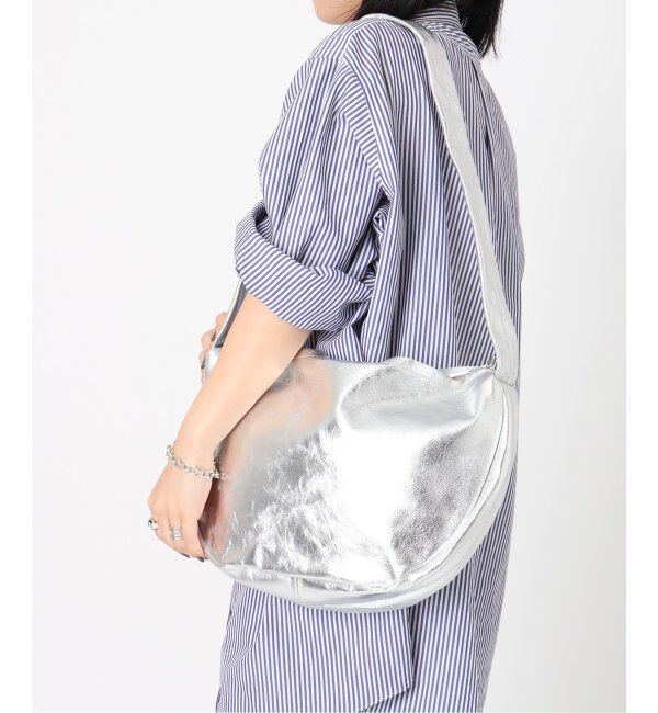  「【blancle/ ブランクレ】M.LETHER Semi circle half shoulder」|ショルダー・メッセンジャー|