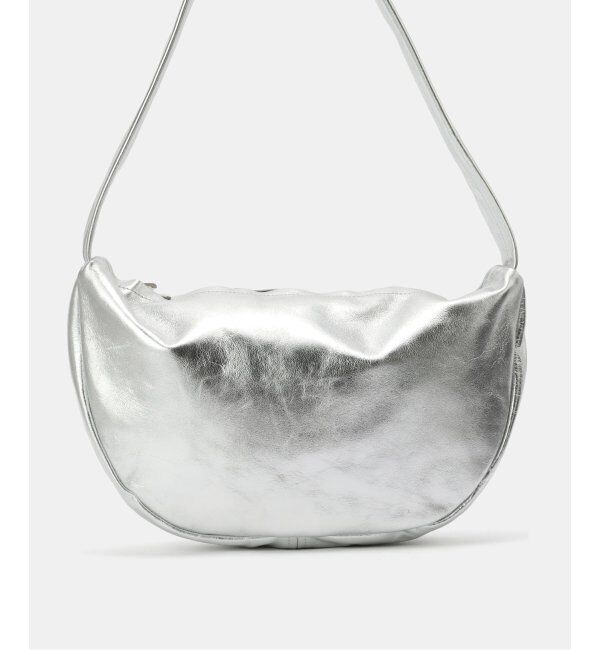  「【blancle/ ブランクレ】M.LETHER Semi circle half shoulder」|ショルダー・メッセンジャー|