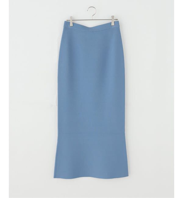 Plage「VIS/PL スムース ロングスカート」|スカート|ブルー A