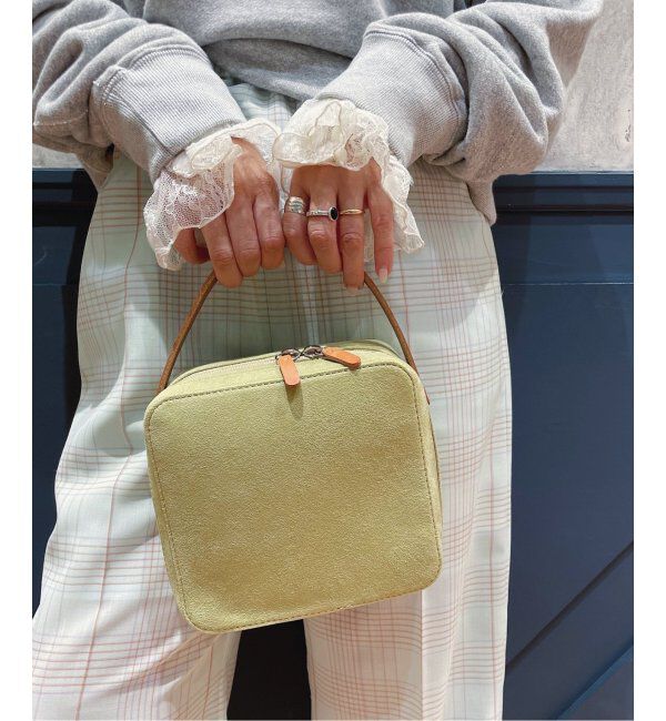 IENA LA BOUCLE「AURALEE/オーラリー LEATHER SMALL TRAVEL CASE MADE B バッグ A24AB03AE」|ハンドバッグ|