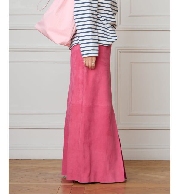 IENA LA BOUCLE「IENA LA BOUCLE ゴートスエードタイトスカート」|スカート|