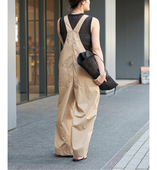 IENA LA BOUCLE「IENA LA BOUCLE 撥水ナイロンタフタオーバーオール」|オールインワン|