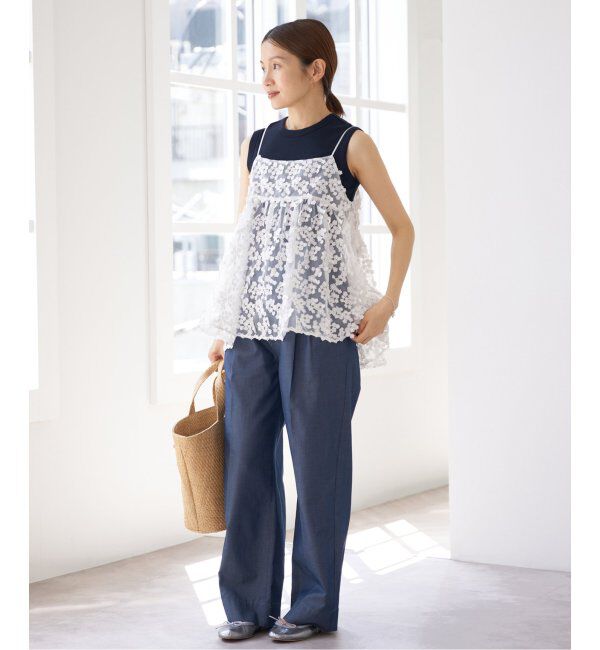 IENA「FLORE FLORE/フローレフローレ ESME TANK タンクトップ」|タンクトップ|