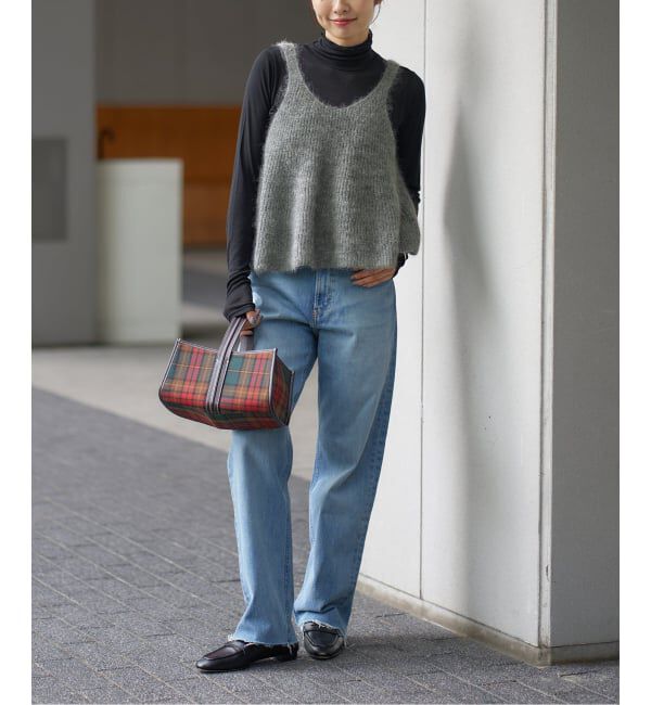 IENA「《WEB限定/追加》モヘヤミックスフレアタンク」|ニット・セーター|