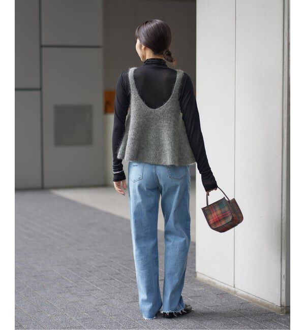 IENA「《WEB限定/追加》モヘヤミックスフレアタンク」|ニット・セーター|