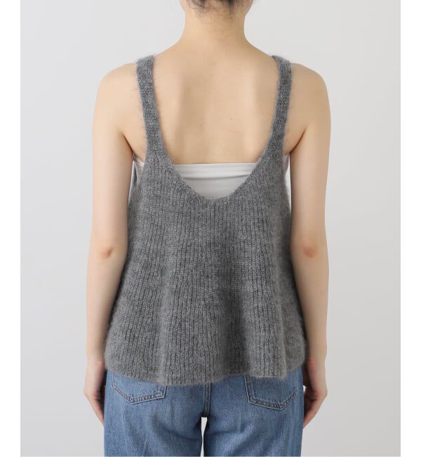 IENA「《WEB限定/追加》モヘヤミックスフレアタンク」|ニット・セーター|